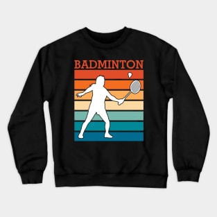 Badminton Player Crewneck Sweatshirt